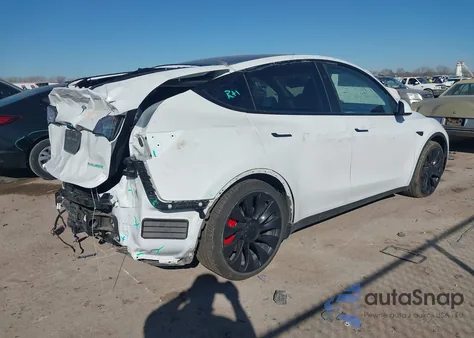 2023 Tesla Model Y Performance Dual Motor All-Wheel Drive из США, поврежденный, VIN 7SAYGDEF1PF864976